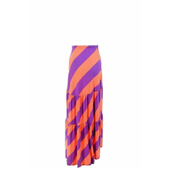 Lilly Pulitzer Skirt Womens L Midi Maxi Sunrise‎ Orange always a party $148 - Picture 2 of 4